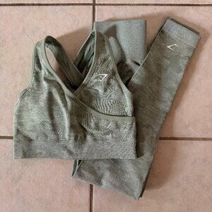 Gymshark Adapt Camo Seamless Sports Bra + Leggings